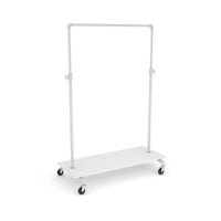 Pipeline Adjustable Ballet Bar Rack with Base Shelf