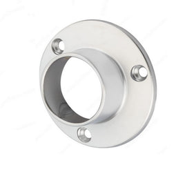 Hangrail ''O'' Flange for 1-5/16'' Diameter Tube - Screw Mount, Matte Chrome