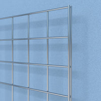 Grid Panel, 1' x 5', Chrome - Sold in full boxes only, 3 per box.