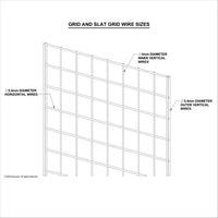 Grid Panel, 2' x 5', White - Sold in full boxes only, 3 per box.