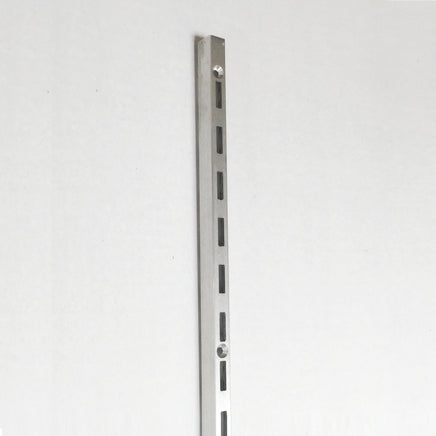 Aluminum Slotted Wall Standard, B-Line, 72"L, Satin Aluminum, Narrow Profile (27/64" Width)