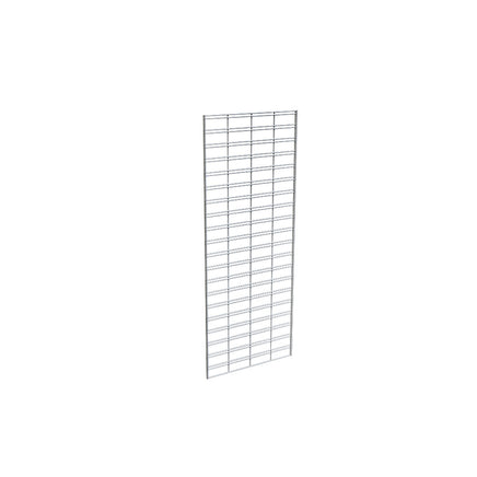 Slatgrid Panel, 2' X 5', Wire 3" X 6" O.C., Chrome