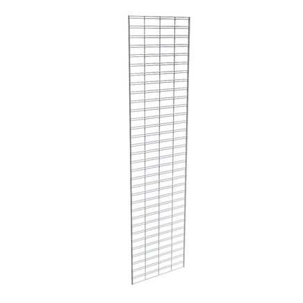 Slatgrid Panel, 2' X 8', Wire 3" X 6" O.C., Chrome