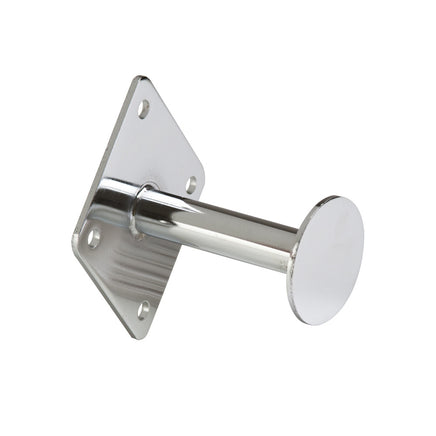 Faceout, Wallmount, 3" Rod, W/ Disc Stop, Chrome