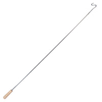 Hanger Retriever W/ Wooden Handle, 54"L, Chrome