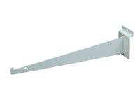 Shelf Bracket w/ lip, for Slatwall, 12", White