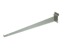 Shelf Bracket w/ lip, for Slatwall, 16", Chrome