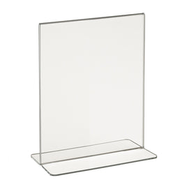 Signholder, Counter Top, 7"H X 5-1/2"W Bottom Load Plexi