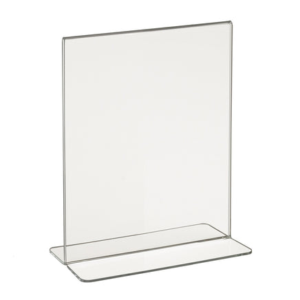 Signholder, Counter Top, 7"H X 5-1/2"W Bottom Load Plexi