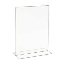 Signholder, Counter Top, 11"H X 8-1/2"W Bottom Load Plexi