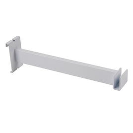 Hangrail Bracket, For Grid, 12", Holds Rectangular Tube, White