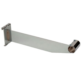 Hangrail Bracket, For Grid, 12'', Holds 1'' Round Tube, Chrome