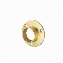 Hangrail ''O'' Flange for 1-5/16'' Diameter Tube - Screw Mount, Matte Brass