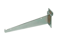 Shelf Bracket with lip, for Slatwall, 8", Chrome