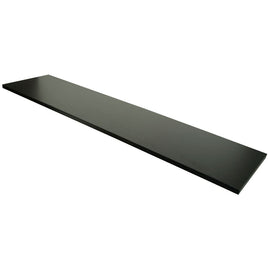 Melamine Shelf, 48"L x 12"D, Black